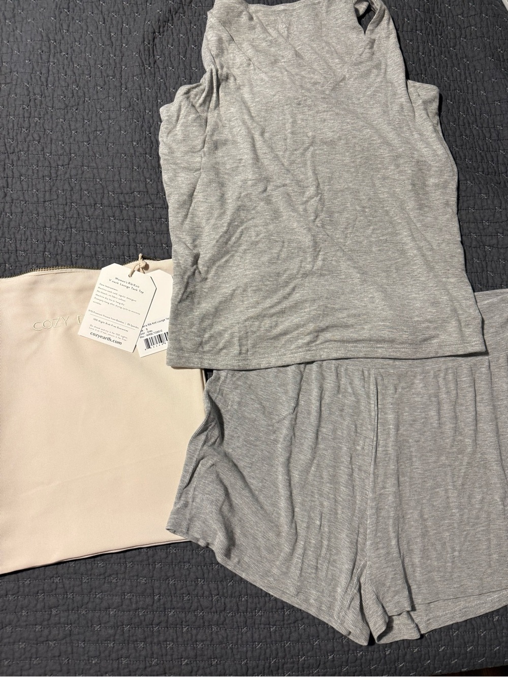 Cozy Earth Bamboo Viscose Rib Knit PJ set- brand new